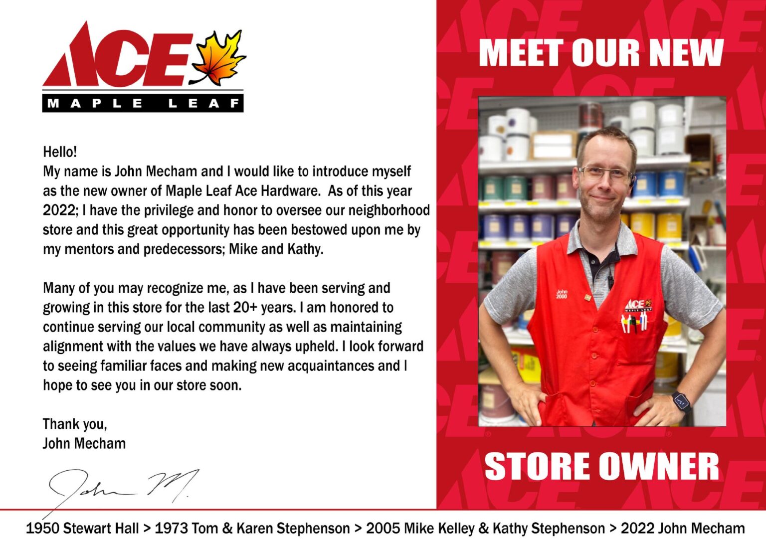 About Us - Maple Leaf Ace Hardware